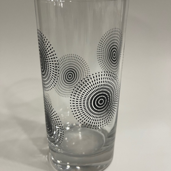 Set of 3 Libbey Royal Norfolk Starburst Atomic Glass Tumblers - 16 oz - Vintage - Picture 4 of 13